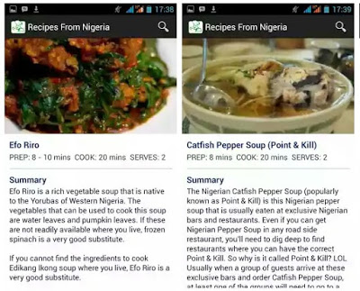 Recipe from Nigeria