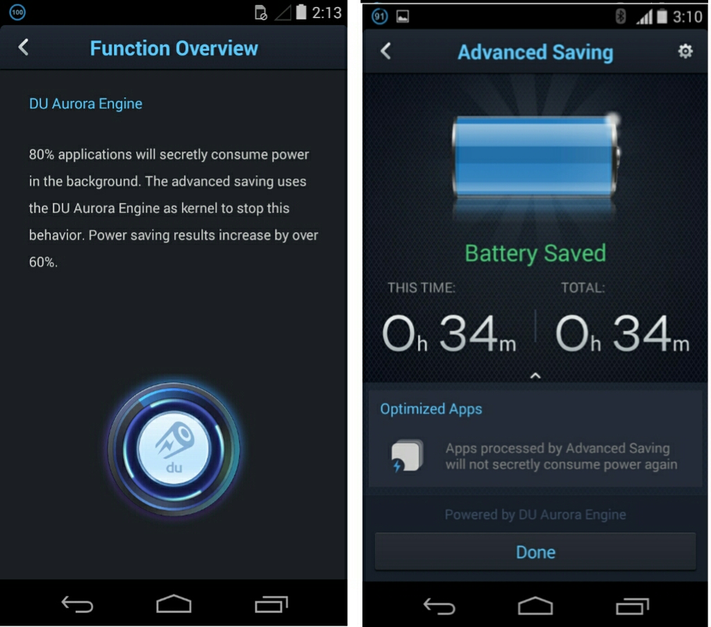 du battery saver app for android
