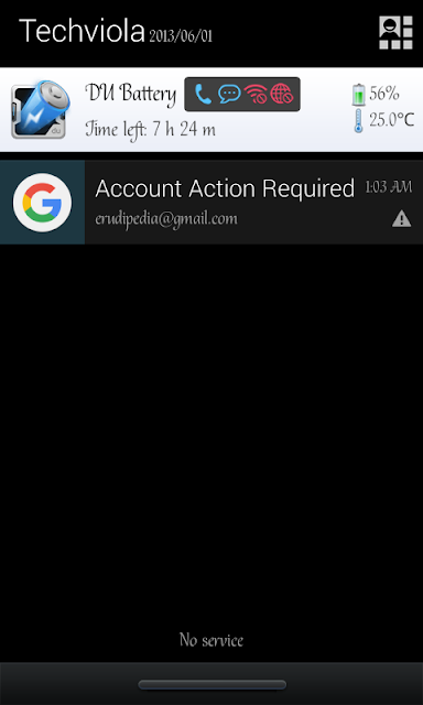 Custom text on Android Statusbar/notification bar