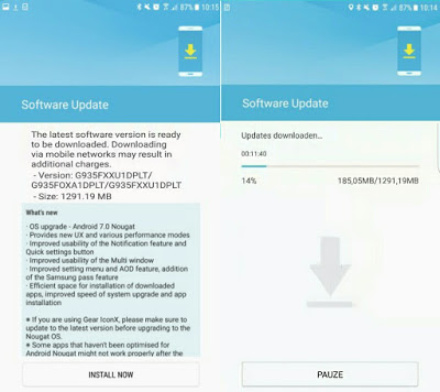 Samsung Galaxy S7 Official Android 7.0 Nougat Firmware Update