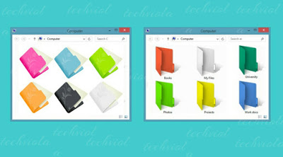 colored folder icons windows 10