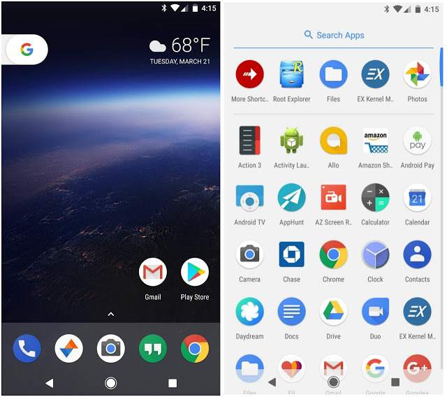 Android O launcher