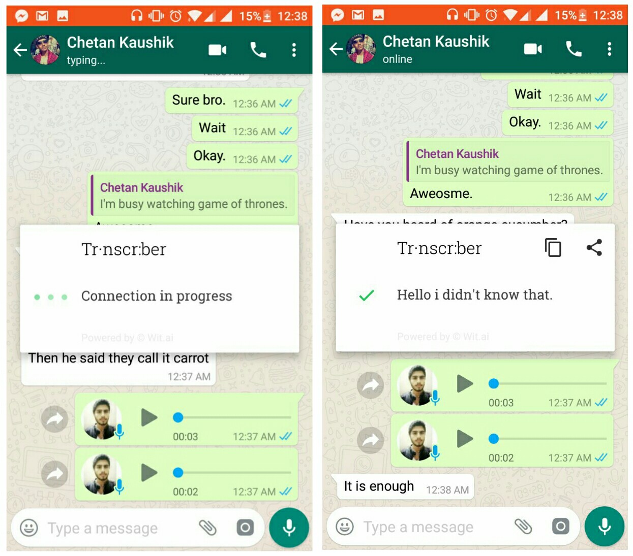 how to download whatsapp voice messages on pc