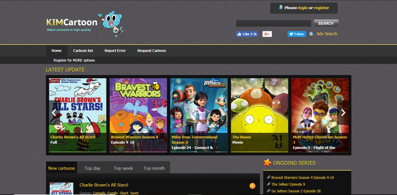 cartoon movies website