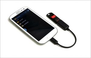 Phone connected with Pendrive using OTG