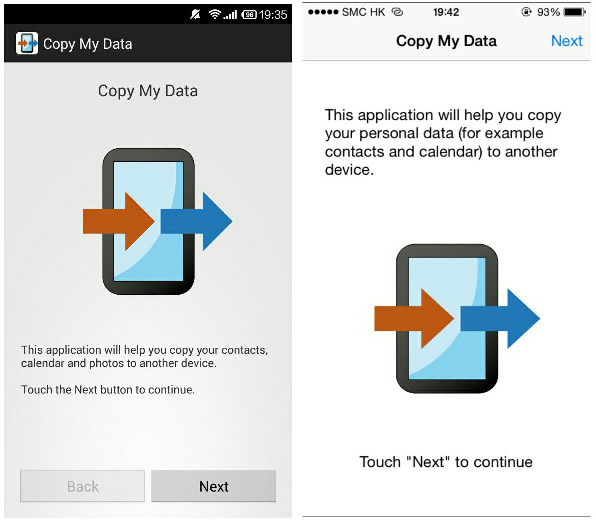 copy my data