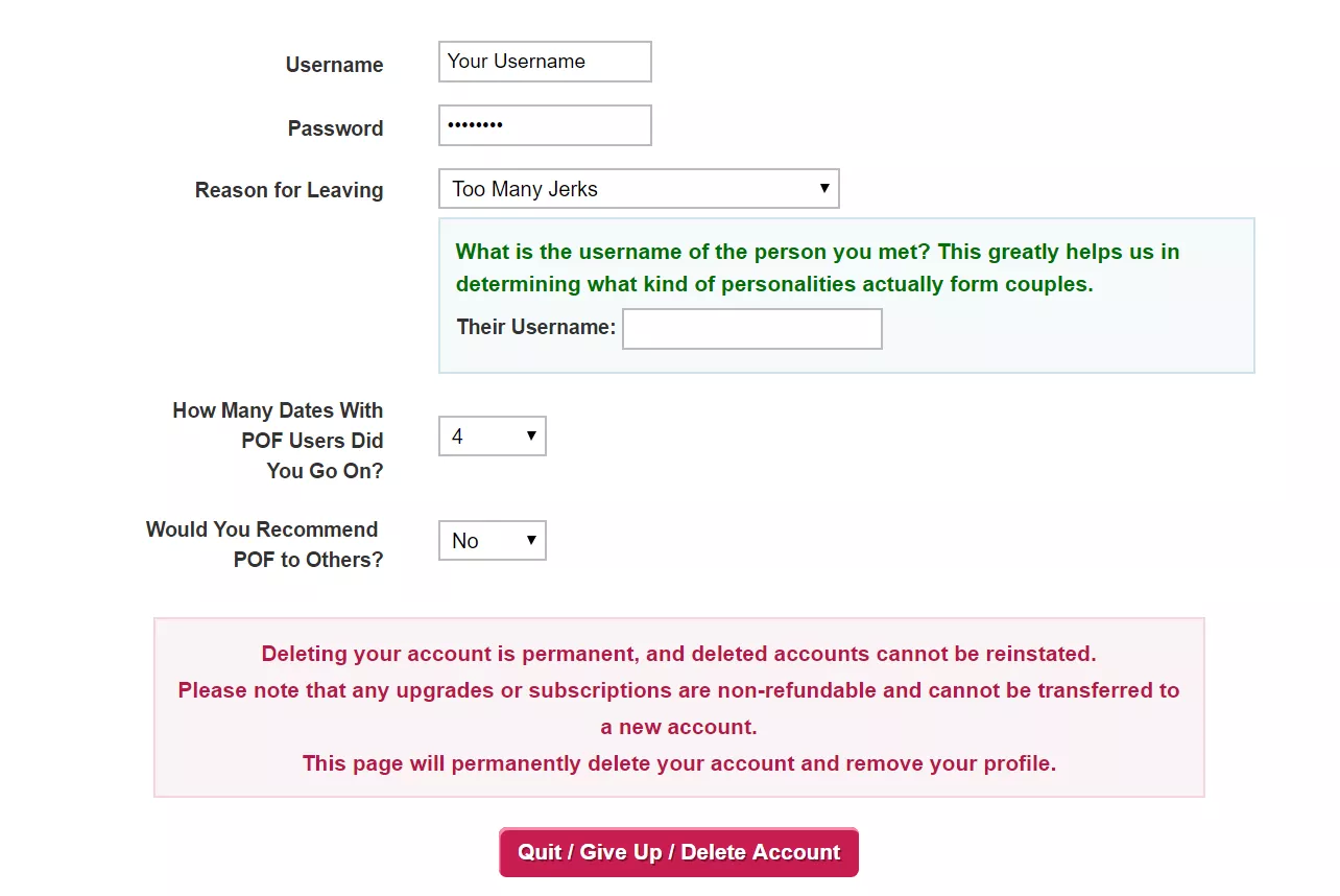 Delete POF - Here's How to Delete POF Account - TechViola