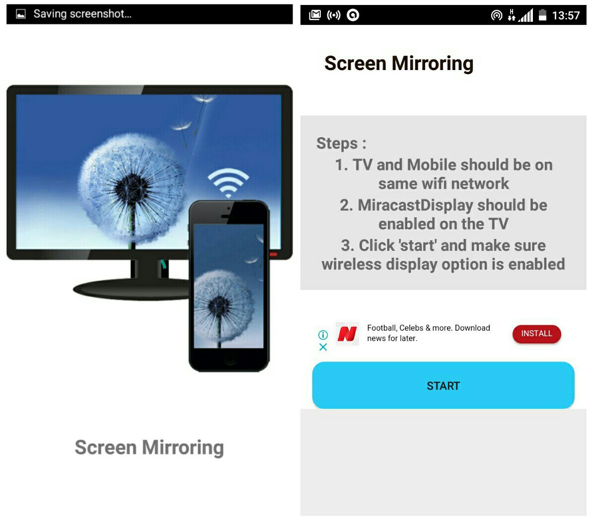 Screen mirroring