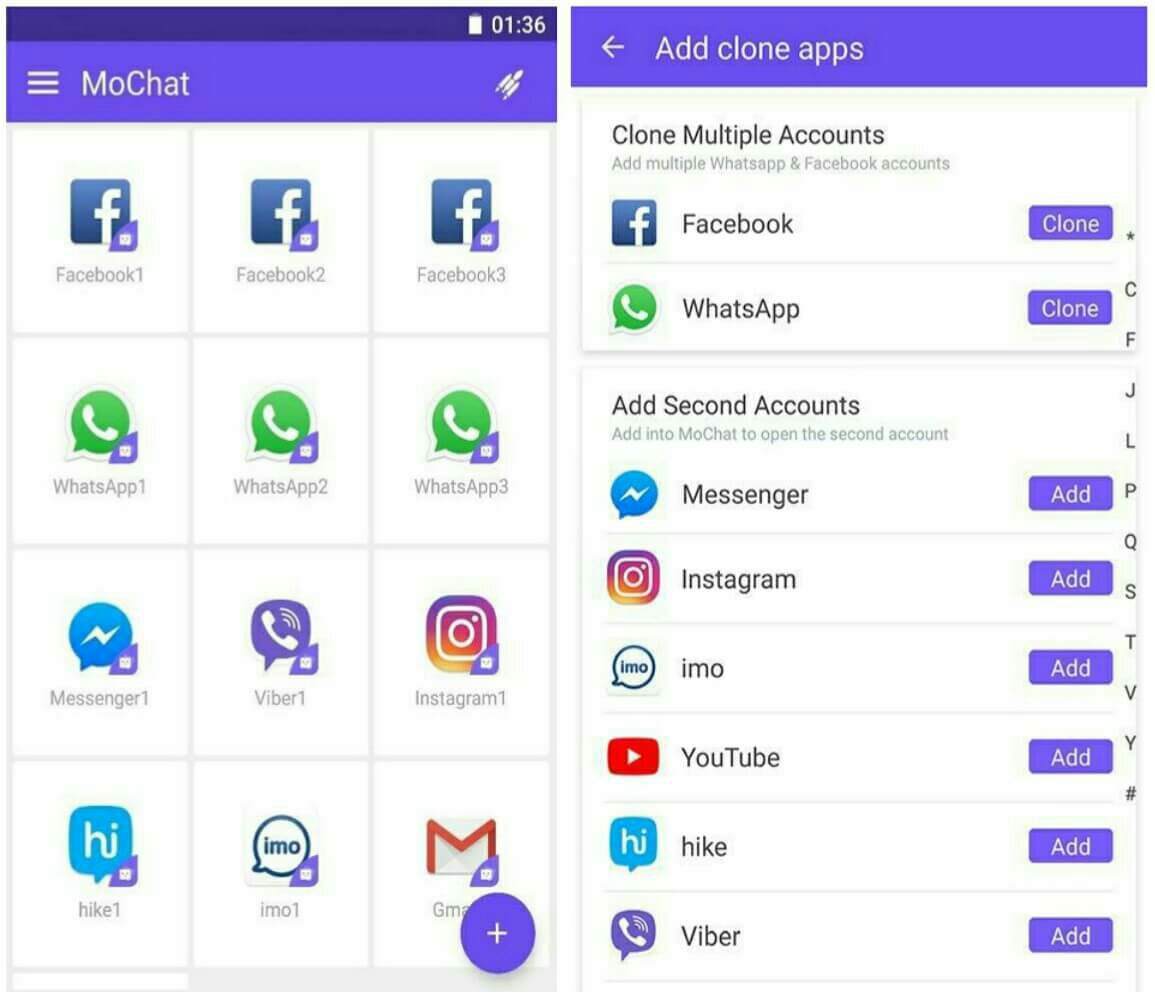 clone phone apps on android